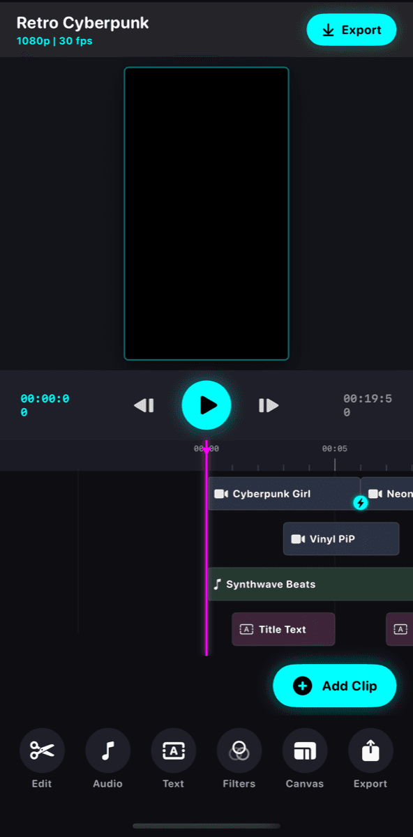 HakoCut iOS editor with AI agent chat